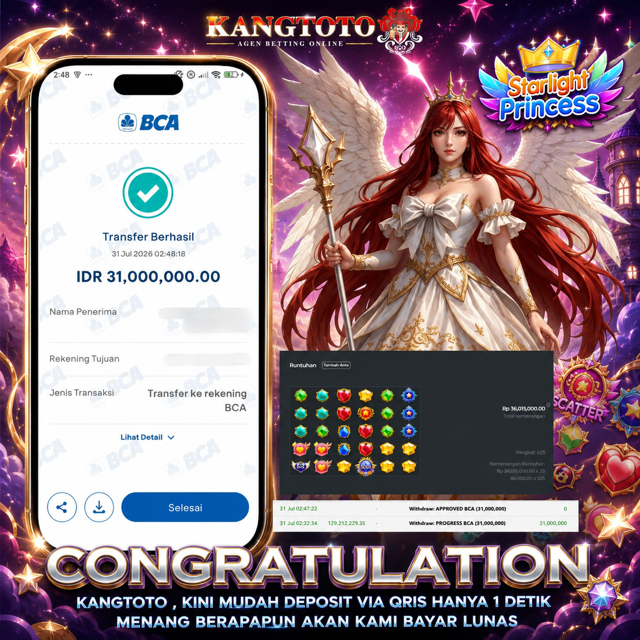 BINTANG KEMENANGAN PECAH 31,000,000 CAIR!