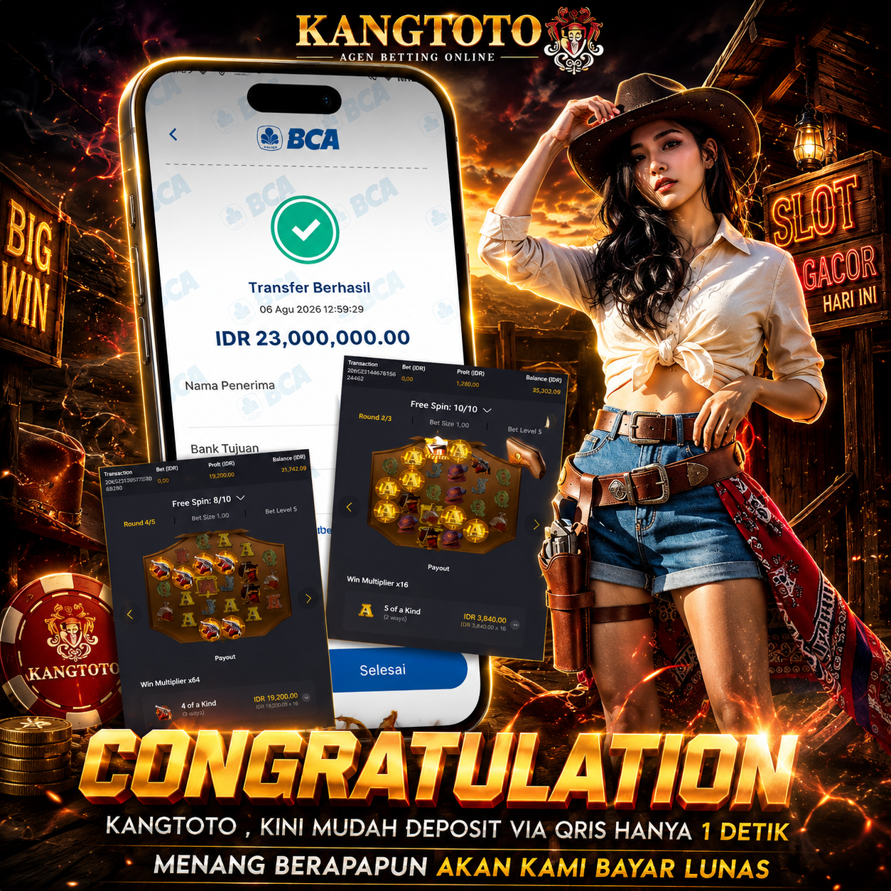 SENSASI WILD BOUNTY SHOWDOWN PANEN JACKPOT 23,000,000!