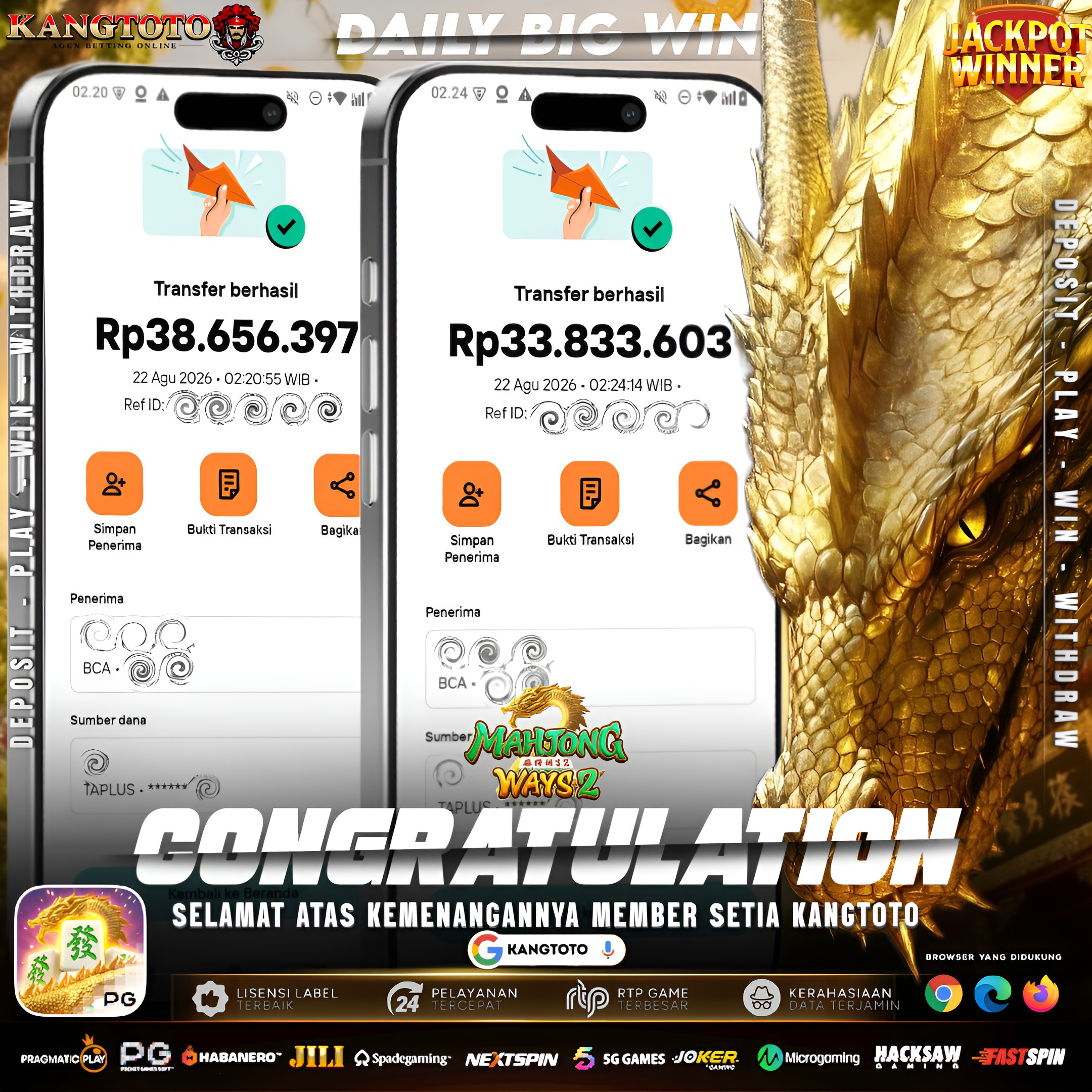 😱 MAHJONG WAYS 2 BANJIR SCATTER EMAS! TOTAL WD TEMBUS Rp 72.490.000! 🐉🔥