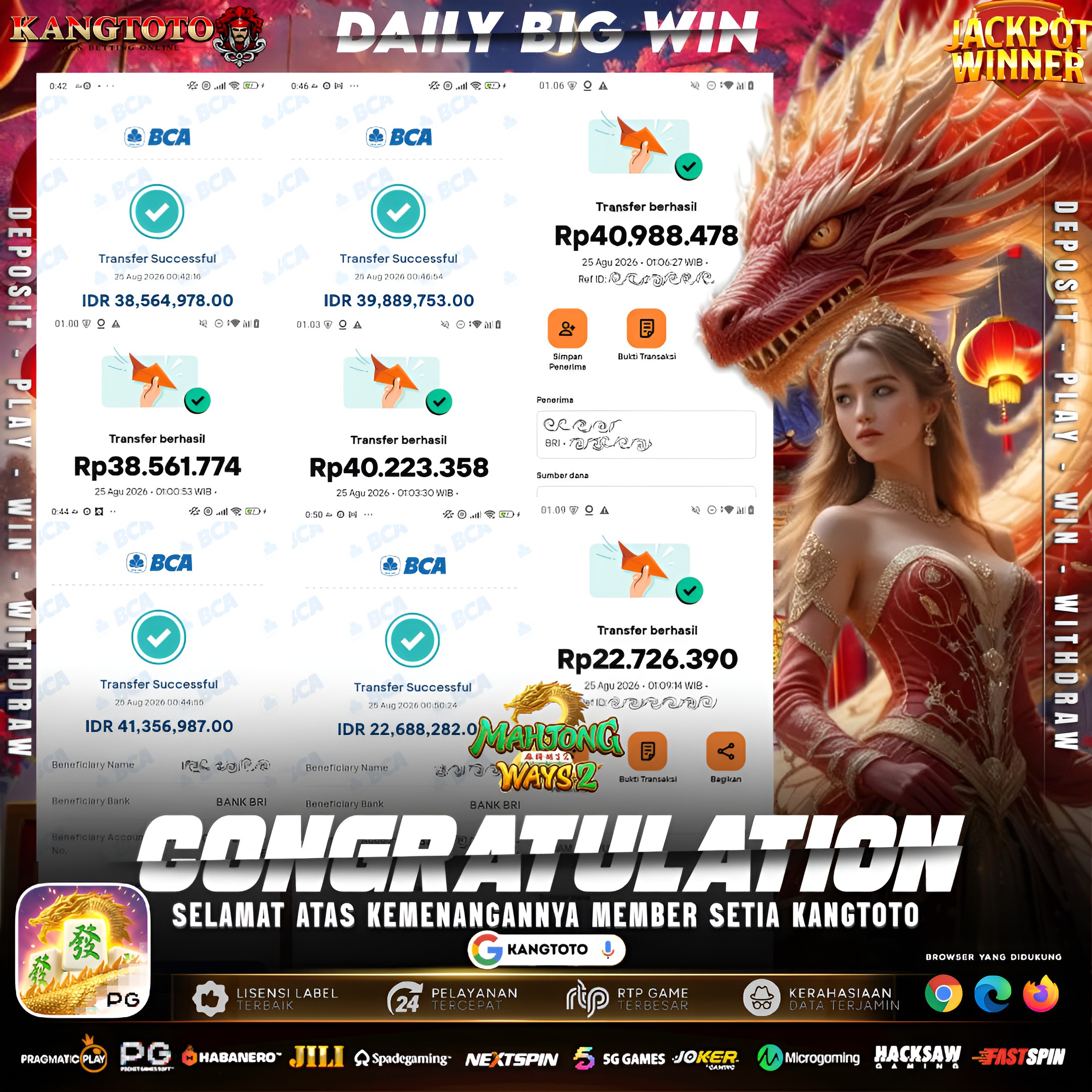 🐉 NAGA MAHJONG WAYS 2 MELEDAK! TOTAL WD TEMBUS Rp 285.000.000 CAIR KILAT !
