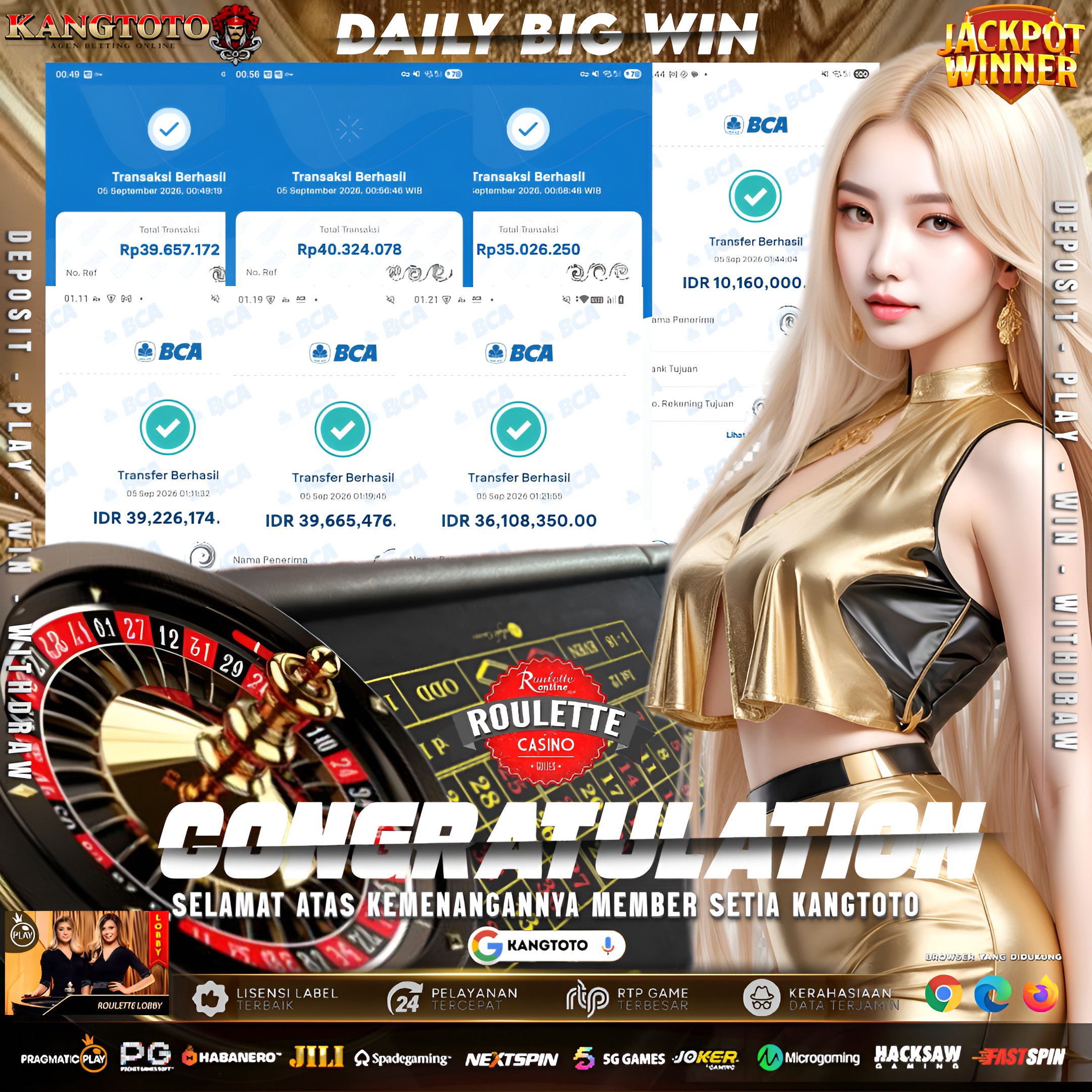 🎡 PUTARAN HOKI ROULETTE SANGAT SENSASIONAL! TEMBUS 230.000.000! 🎡