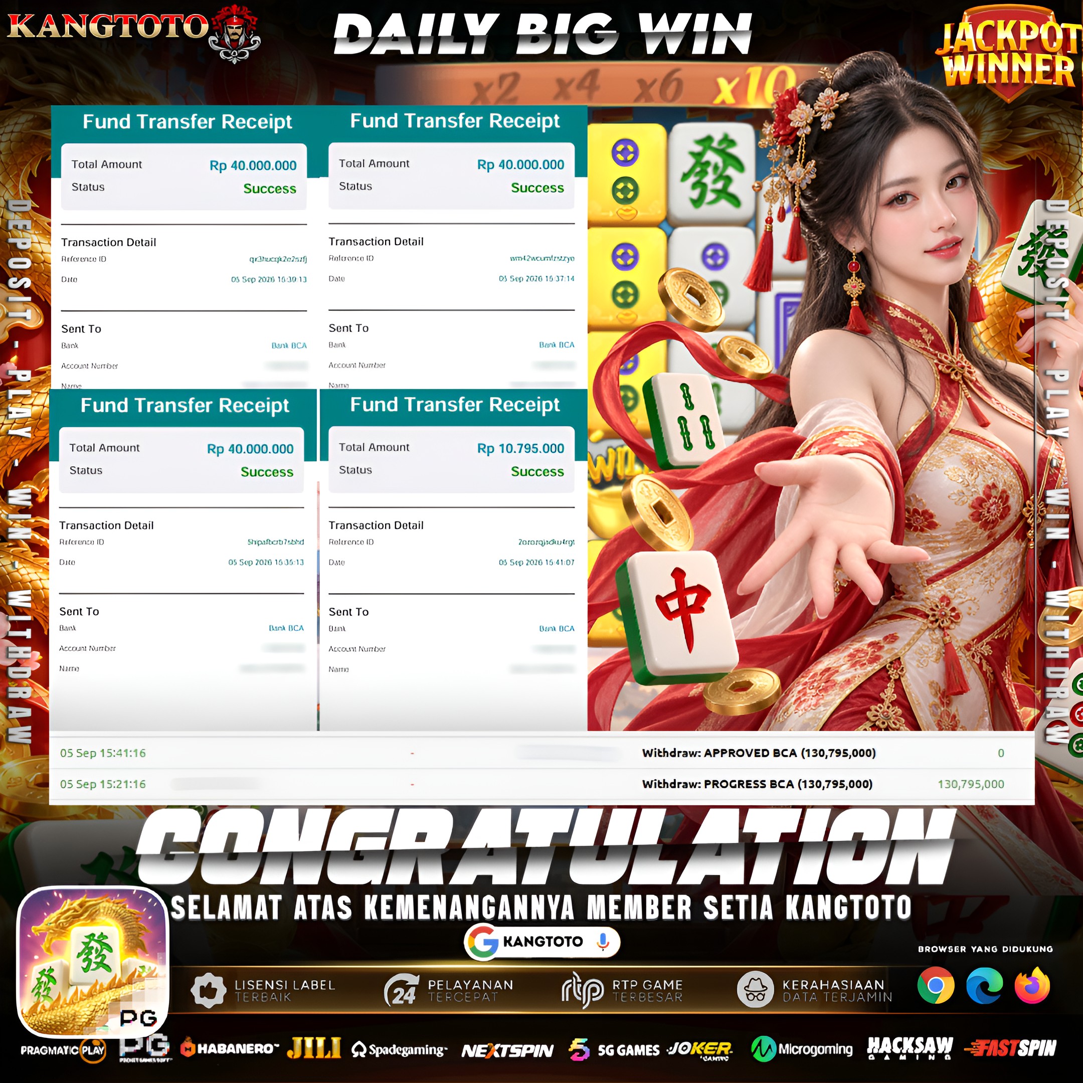 MAHJONG WAYS PECAH MAXWIN SULTAN! WITHDRAW RP 130.795.000 LUNAS DI KANGTOTO!