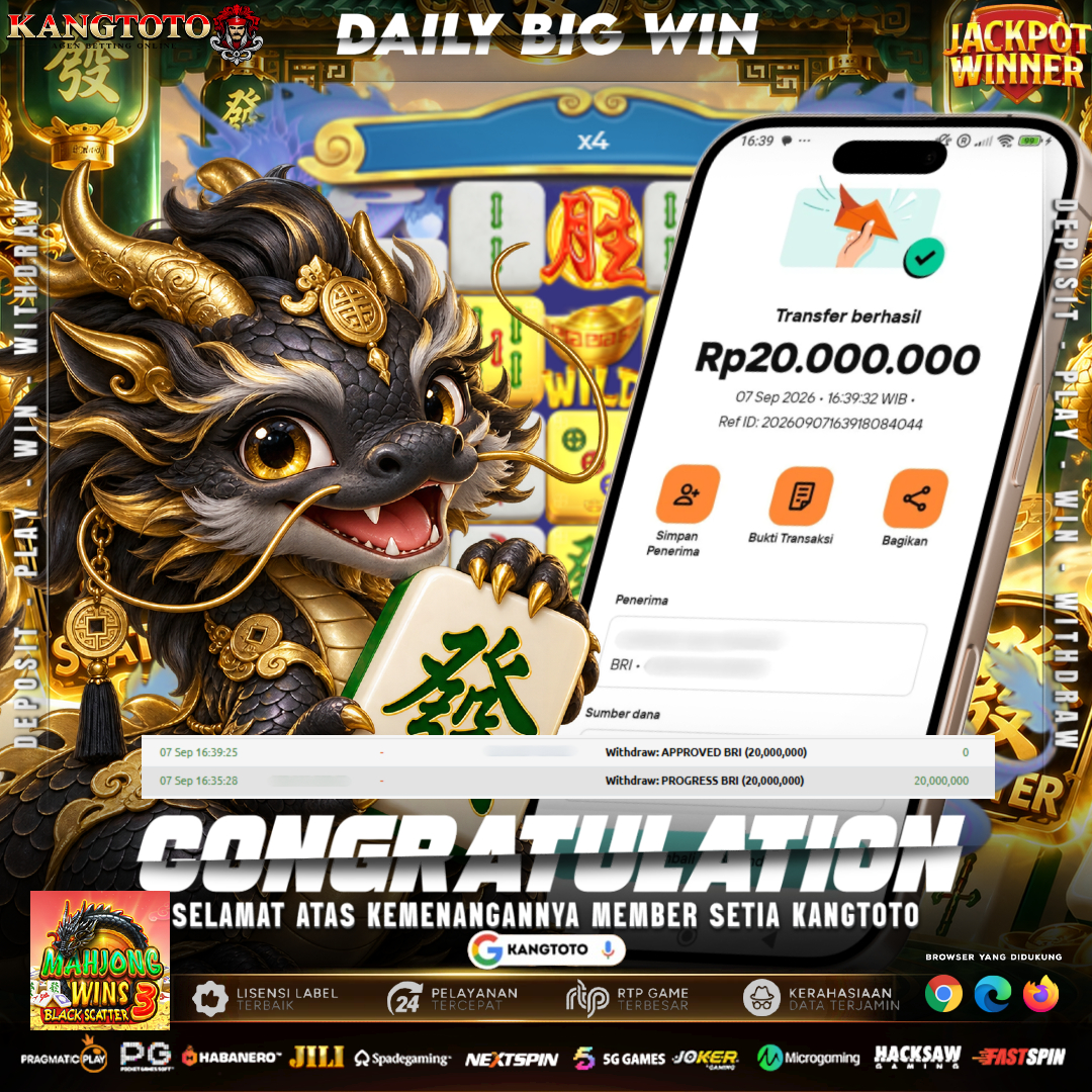 BLACK SCATTER MAHJONG WINS 3 MELETAK! TOTAL WITHDRAW RP 20.000.000 LUNAS DI KANGTOTO!