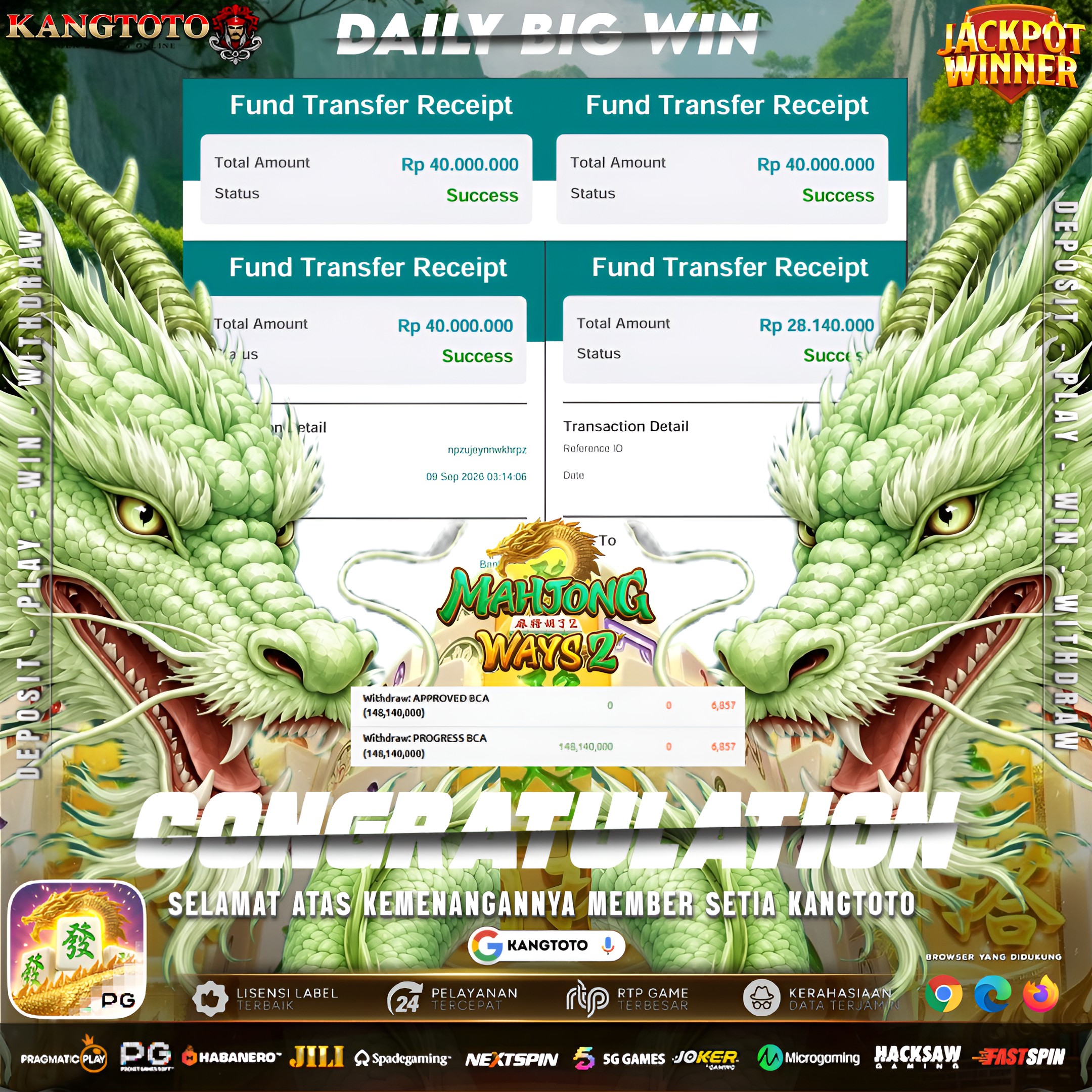 🐉NAGA MAHJONG WAYS 2 MENGAMUK! Rp 148.000.000 CAIR LUNAS! 🐉