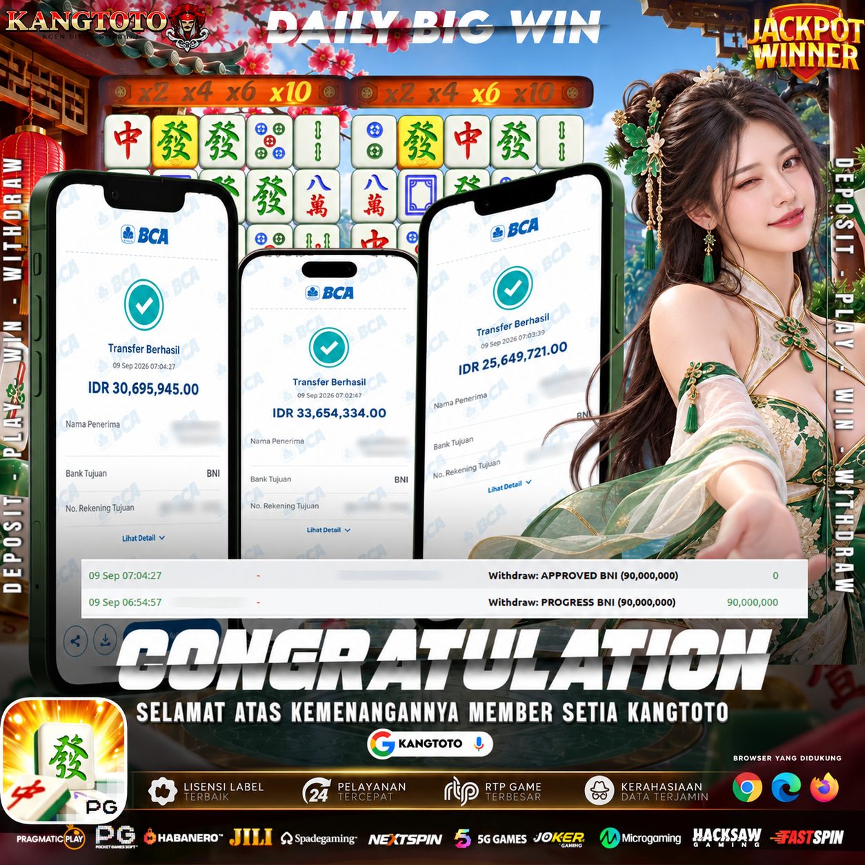 NAGA HIJAU PECAH MAXWIN REKOR! TOTAL WITHDRAW RP 90.000.000 LUNAS DI KANGTOTO!