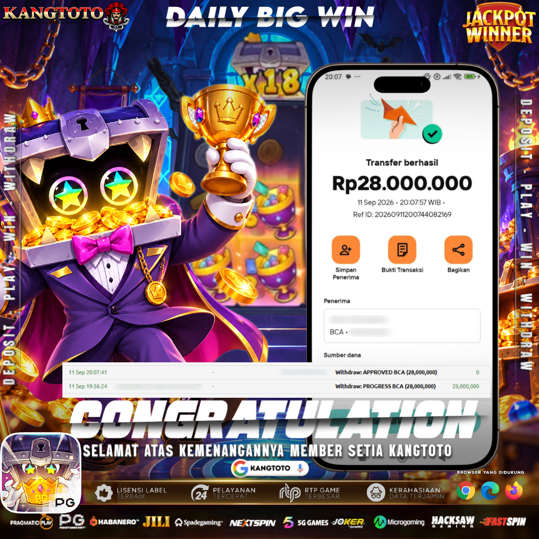 PETI HARTA MAFIA DIBONGKAR! WITHDRAW RP 28.000.000 LUNAS DI KANGTOTO!
