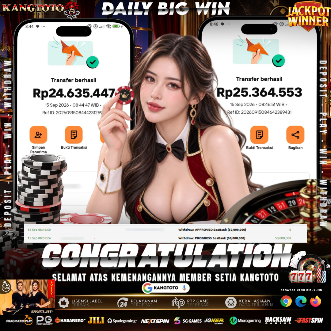 TEBAKAN ANGKA ROULETTE TEPAT SASARAN! WITHDRAW RP 50.000.000 LUNAS DI KANGTOTO!